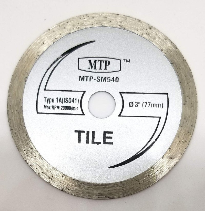 MTP Brand Pack of 5 Assort 3" Wood Plastic Metal Masonry Cutting Wheel Compatible to use for Dremel SM510C sm520 sm500 sm540 Saw Max Rigid R87547B Milwaukee 2522-20 Cut Off Tool - 7/16" Arbor - Image 3